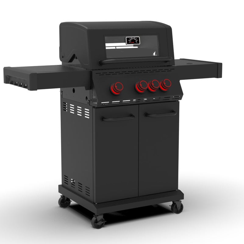 Grill gazowy BLACK 3.1 COOK z żeliwem i POKROWCEM - 15485