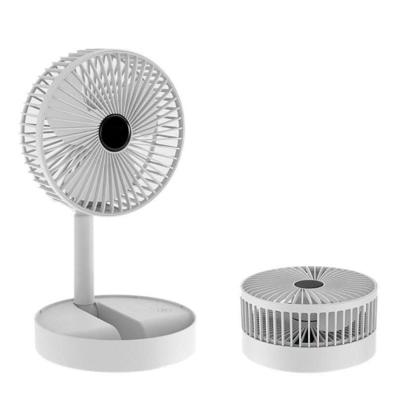 Petit Ventilateur Portable Pliable 180° - Rechargeable USB, 3 Vitesses, Ultra Silencieux, Idéal Bureau, Voyage, Camping, Extérieur