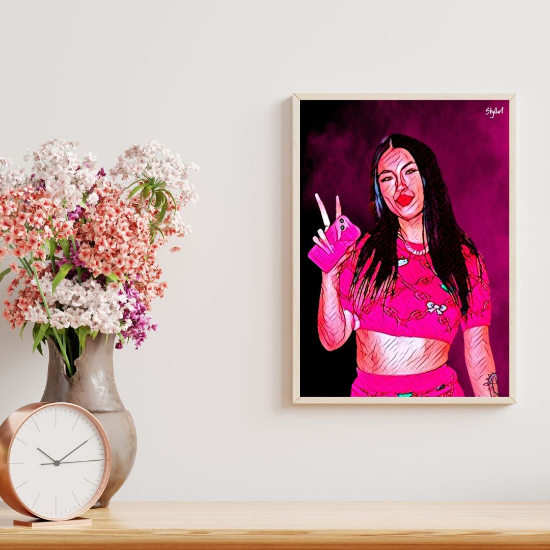 Poster Anna Pepe rapper - 30 x 42 cm Made in Italy - 4