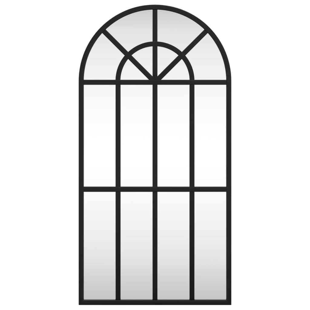 Maison Exclusive - Miroir mural noir 30x60 cm arche fer - 3