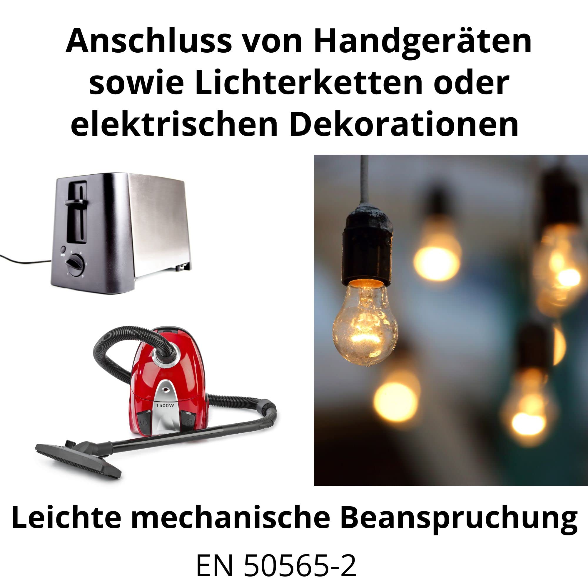 10m Lapp 1600250 H05RN-F 2 x 0,75 mm² Cavo in gomma flessibile, resistente ai raggi UV, robusto, cavo in gomma sottile senza conduttore di protezione - 3