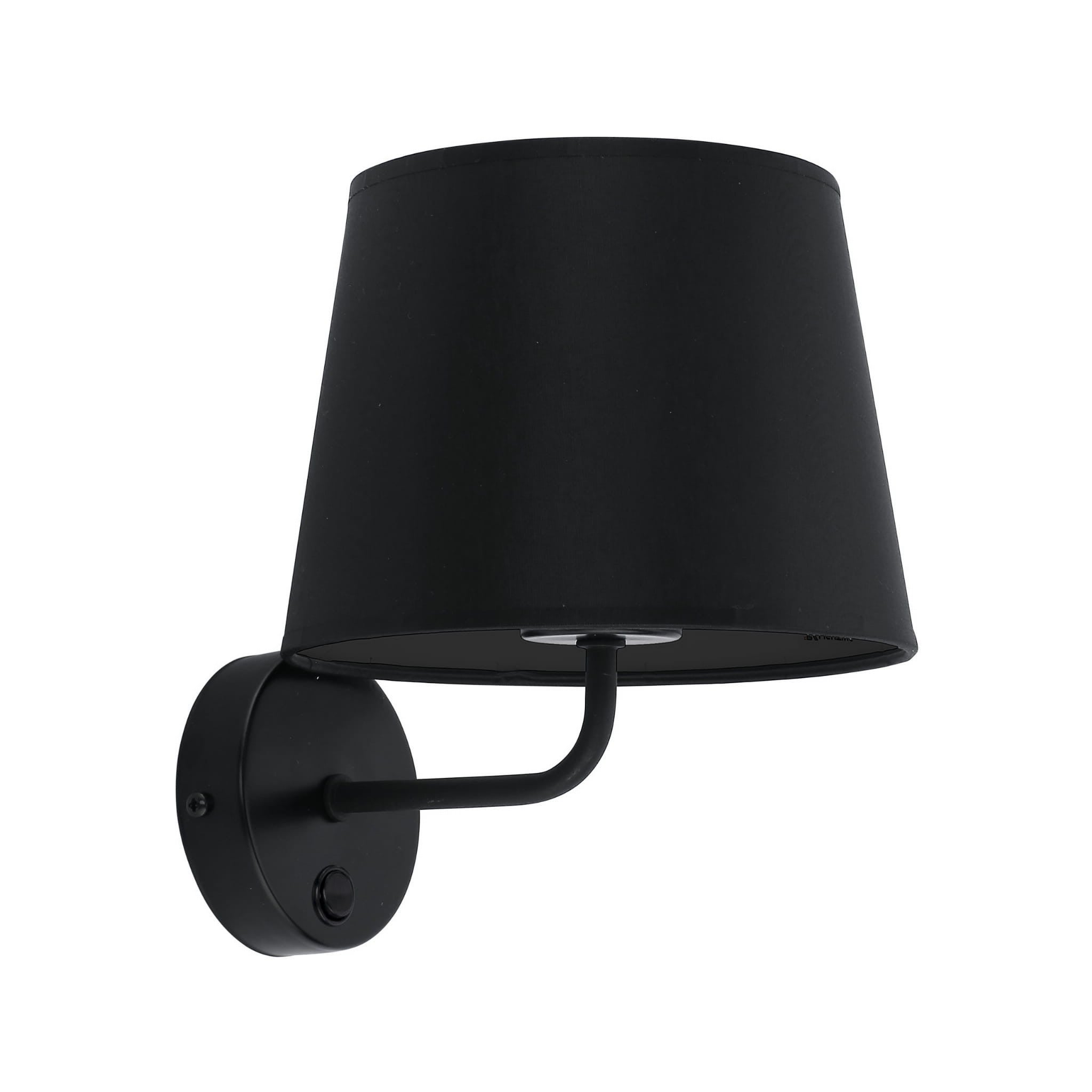 Kinkiet ścienny Maja czarny 1xE27x15W wym: 25 x 19 x 23 cm tkanina IP20 TK Lighting
