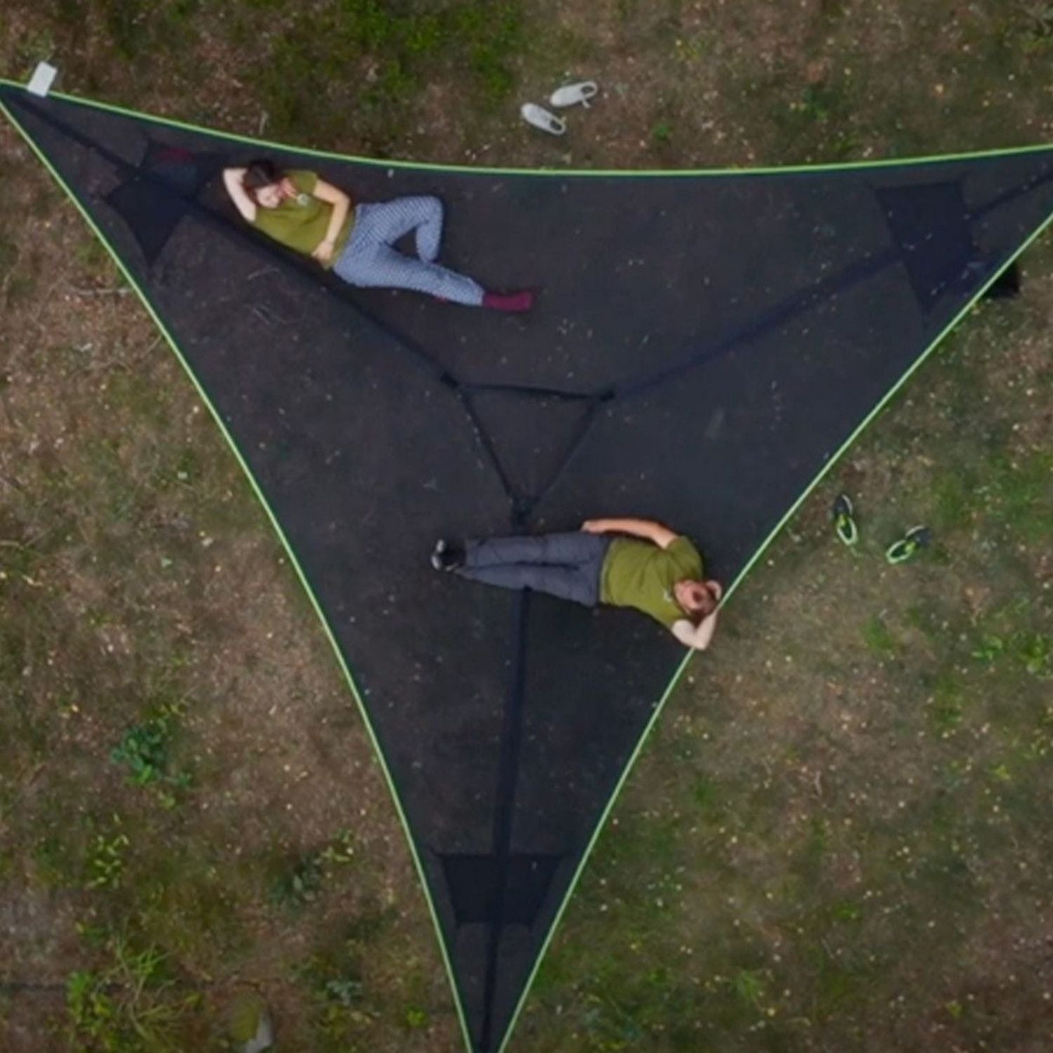 Hamac Triangulaire Extérieur Portable pour Plusieurs Personnes - 2