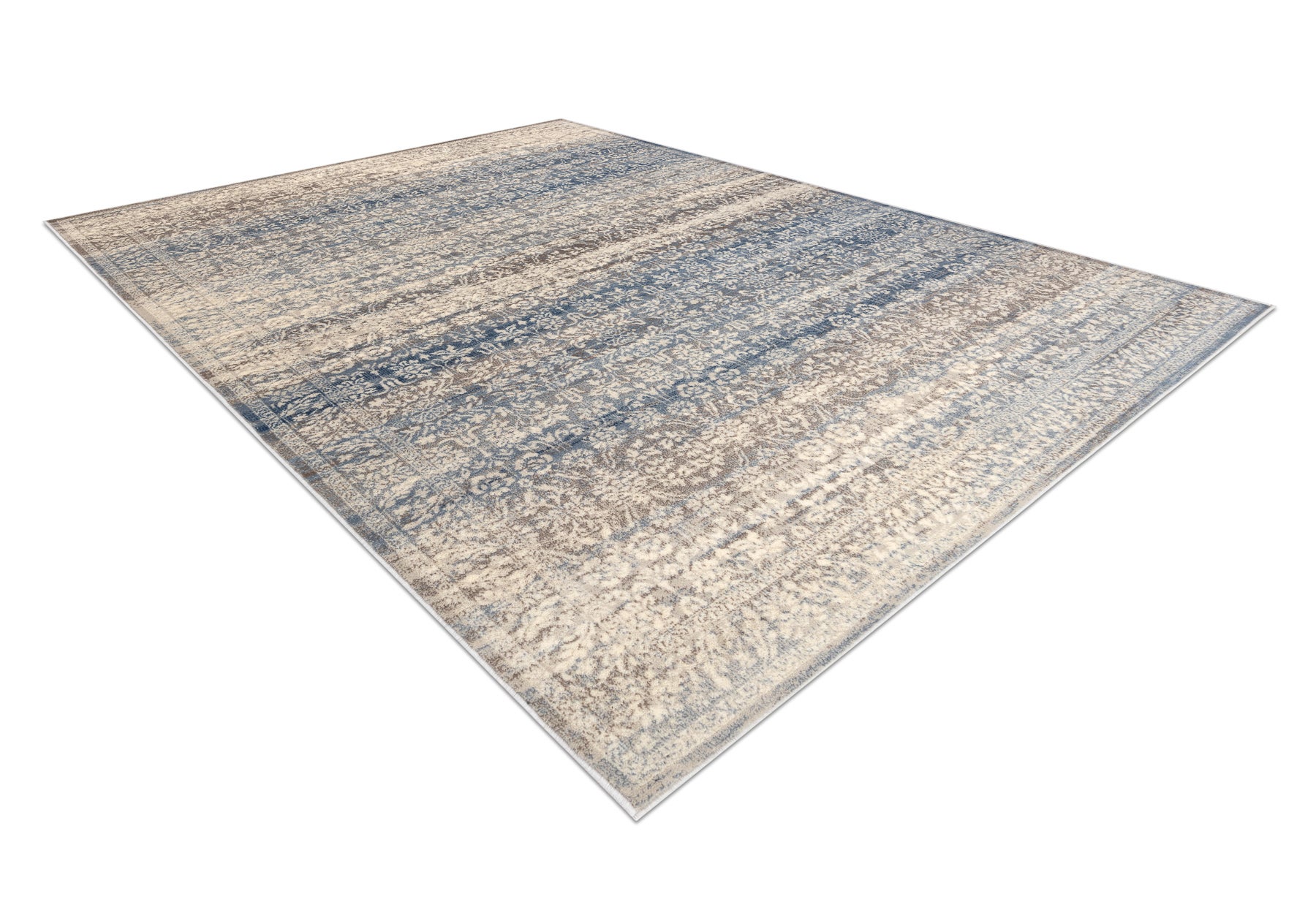 Alfombra de lana NAIN Ornamento vintage 7594/51955 beige / azul 80x150 cm - 3