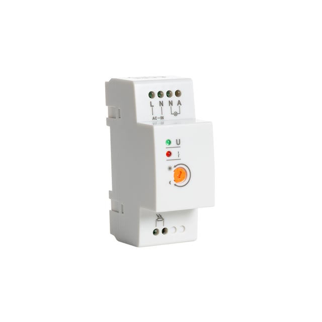 Interrupteur Photoélectrique/Crépusculaire 20A pour Rail DIN Blanc