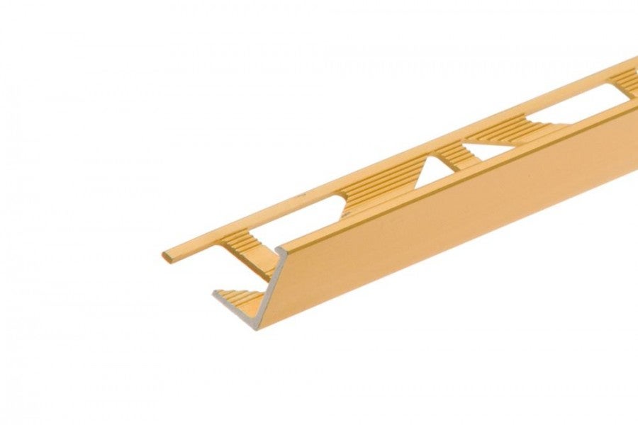 Profil do glazury narożny aluminiowy 12,5mm Cezar Złoty Mat 2,50m