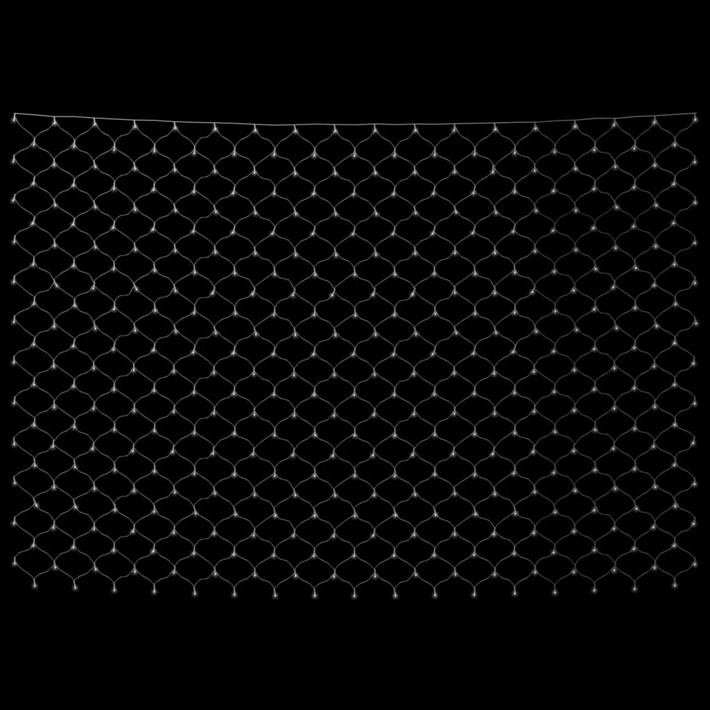 Red de luz navideña blanca fría 3x2 m 204 LED Interior/exterior - 4