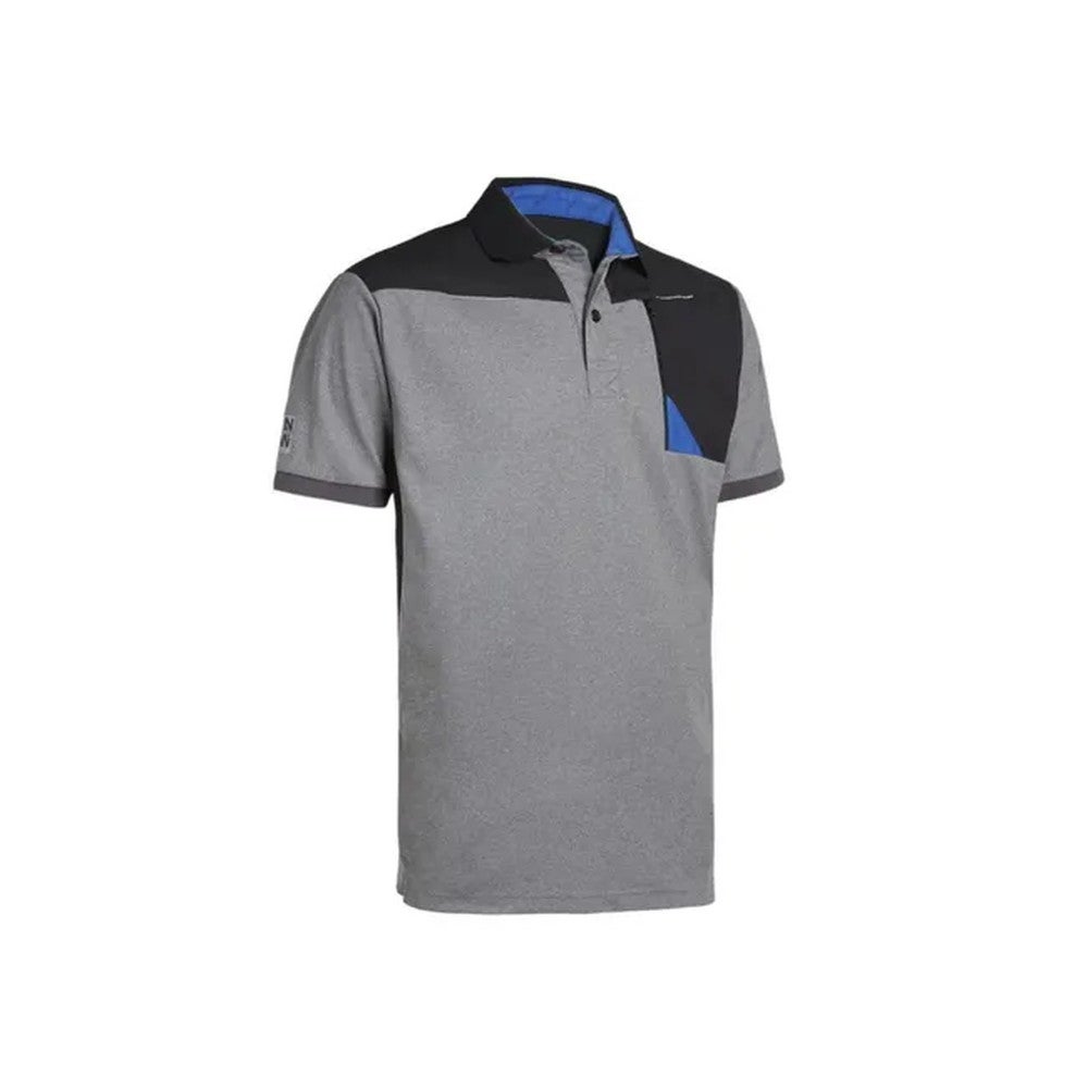 HORTEN - POLO DE TRAVAIL - 1403 Noir , Gris chiné XL - 7