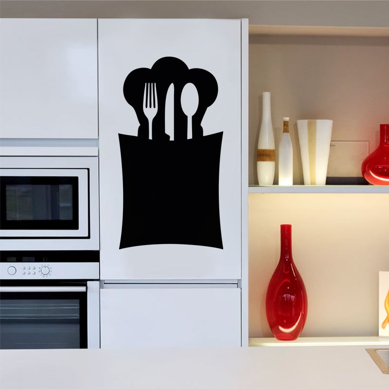 Adesivo ardesia Disegno della gamma-cucchiaio - Sticker adesivo - adesivi murali - 50x25cm - 3
