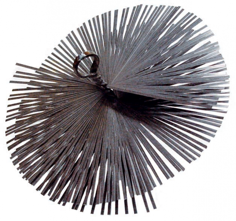 Brosse ronde en acier pour cheminée 200 mm | Leroy Merlin