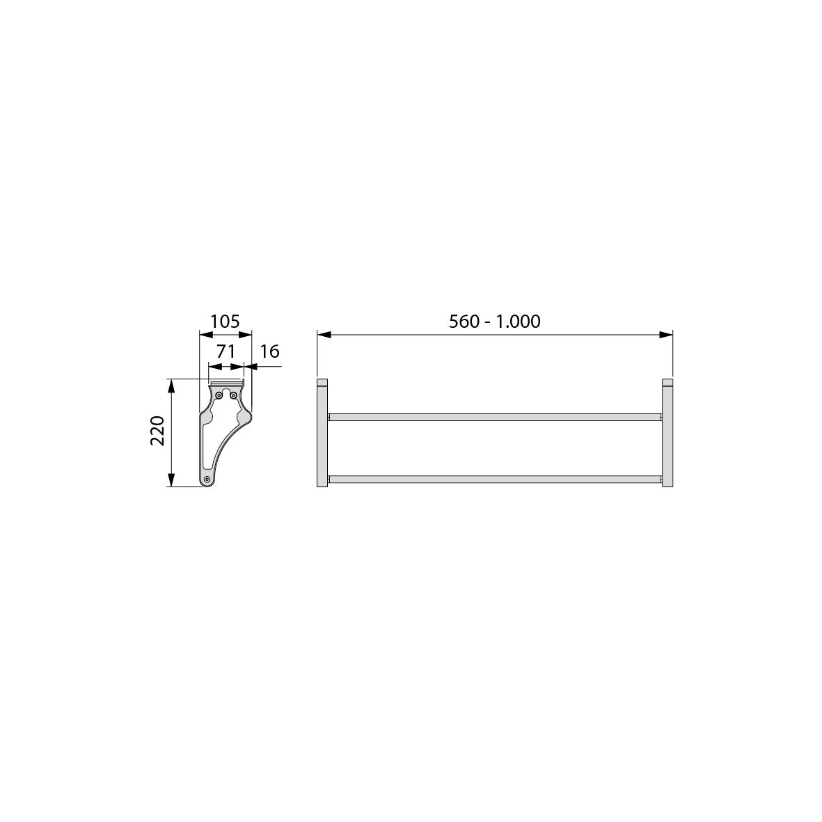 Emuca Range-chaussures Self pour intérieur d'armoire, Peint en aluminium, Acier et Plastique. - 4