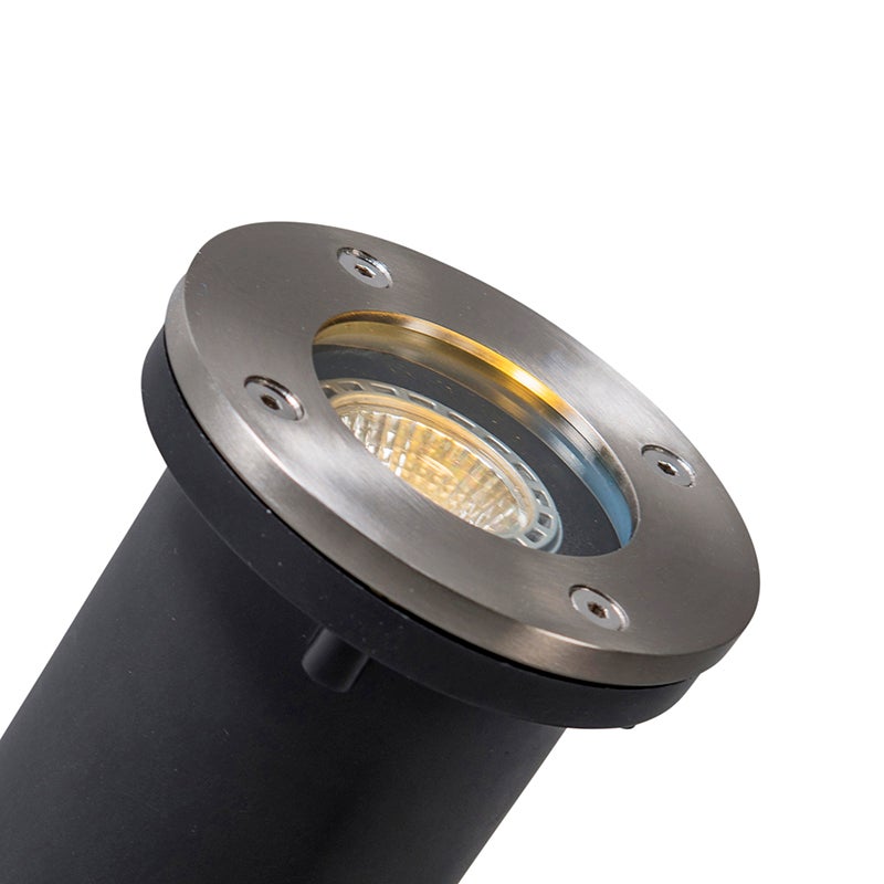 Faretto da terra smart in acciaio inossidabile con WiFi GU10 IP65 - Basic Round - 7
