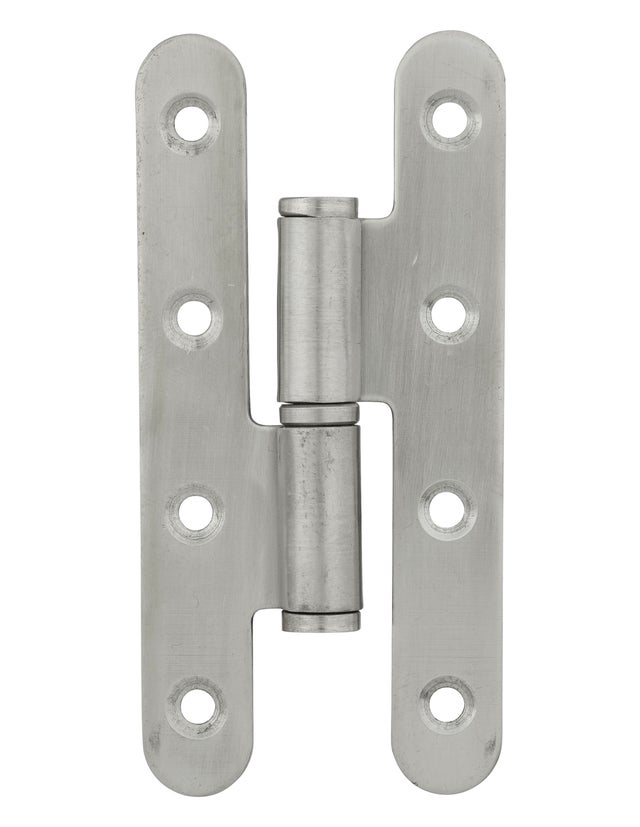 THIRARD - Paumelle de Paris porte d'entrée / d'intérieur, 110x55x2.5mm, inox, gauche - THIRARD