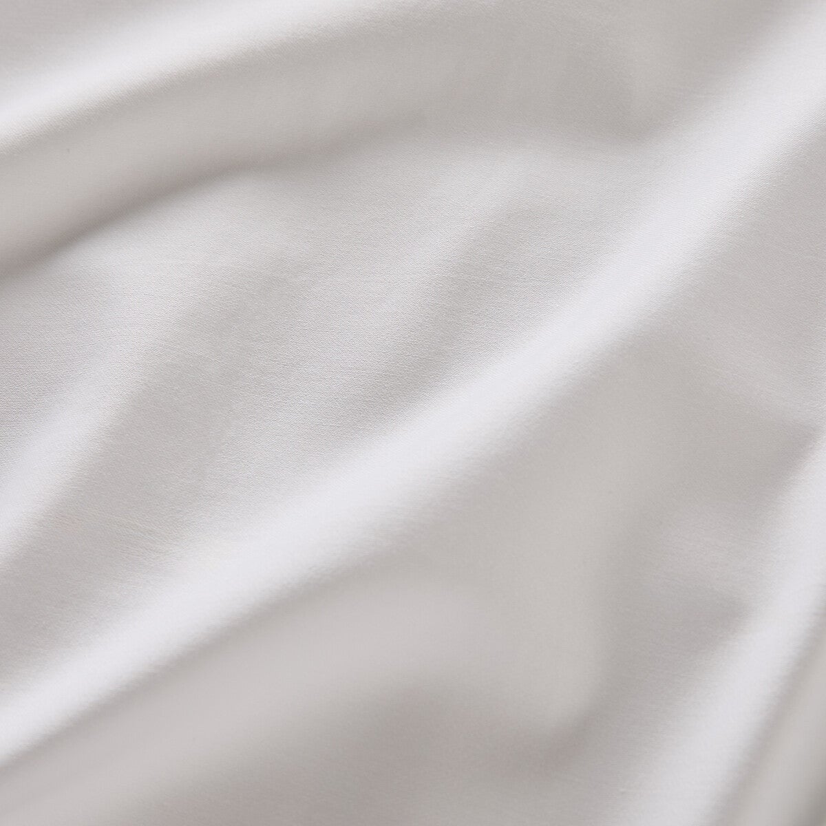 Drap plat uni en satin de coton, Opale - Blanc - 180 x 290 cm - 4