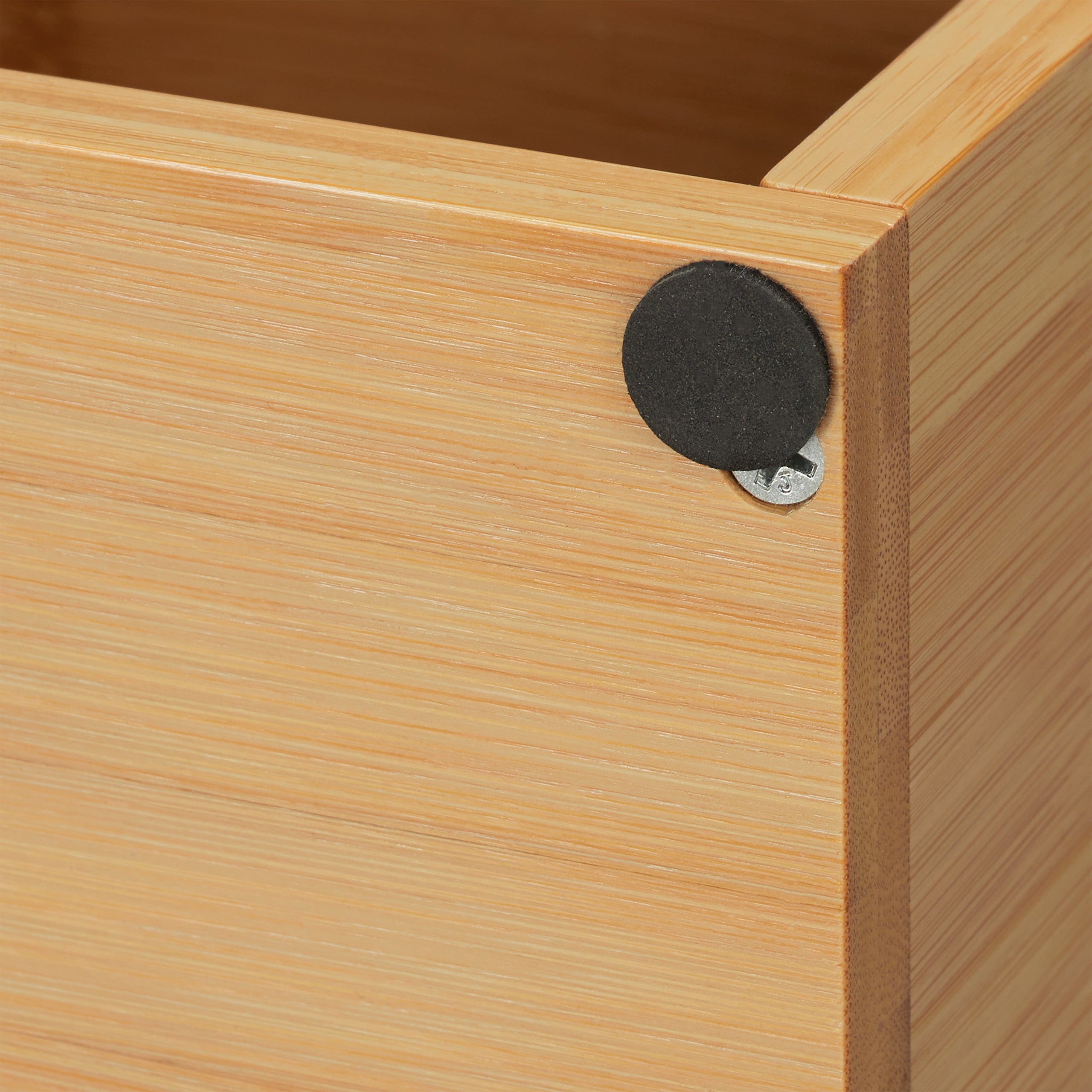Etagère en bambou, 6 compartiments, 45,5 x 55 x 16 cm, pieds, cuisine, salle de bain & salon, déco, nature, Relaxdays - 8