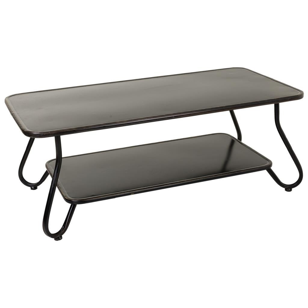 DanDiBo Mesa Auxiliar Negra 60 Cm – Mesita De Metal Para Salón, Sofá O Cocina – Moderna Y Fácil De Montar (Juego De 2 Alturas)