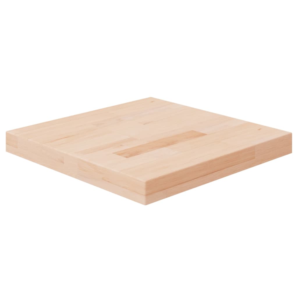 Tablero cuadrado 40x40x4 cm madera maciza de roble sin tratar