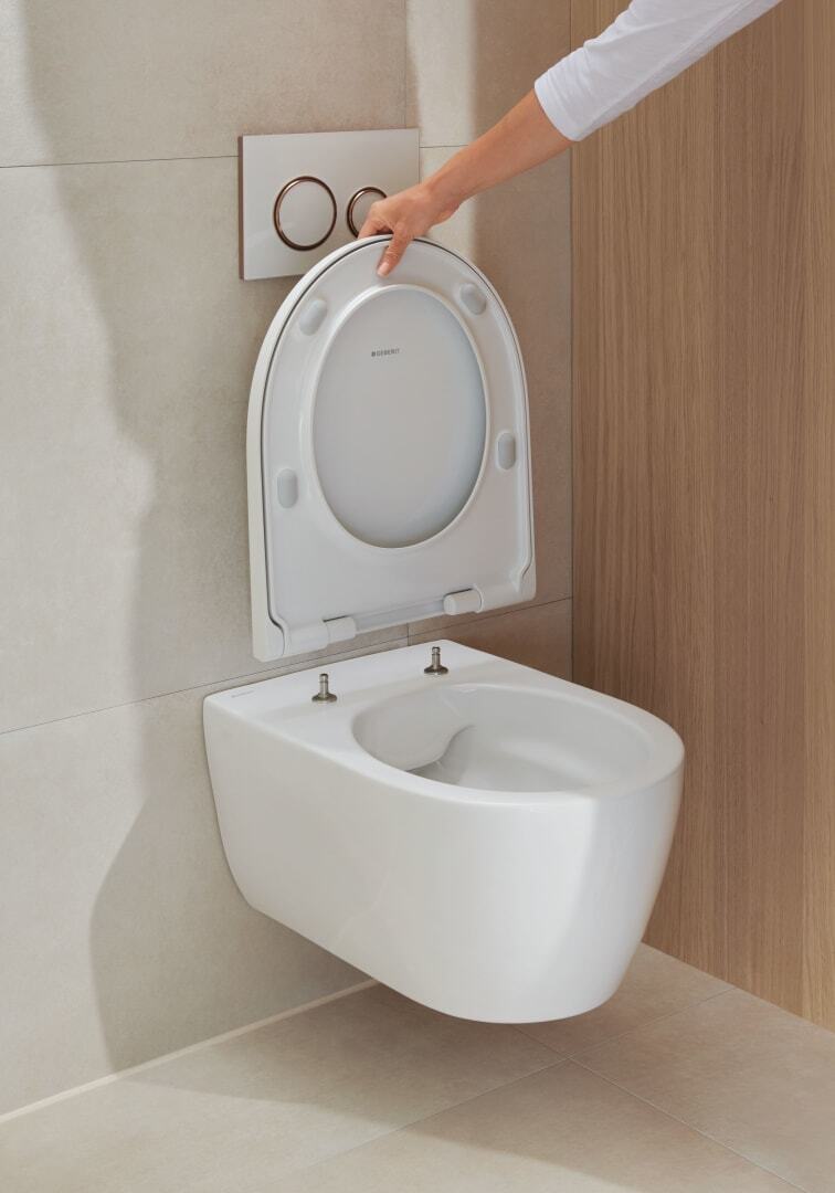 iCon WC suspendu Rimfree avec fixations invisibles, caréné, avec abattant softclose (501.664.00.1) - 8