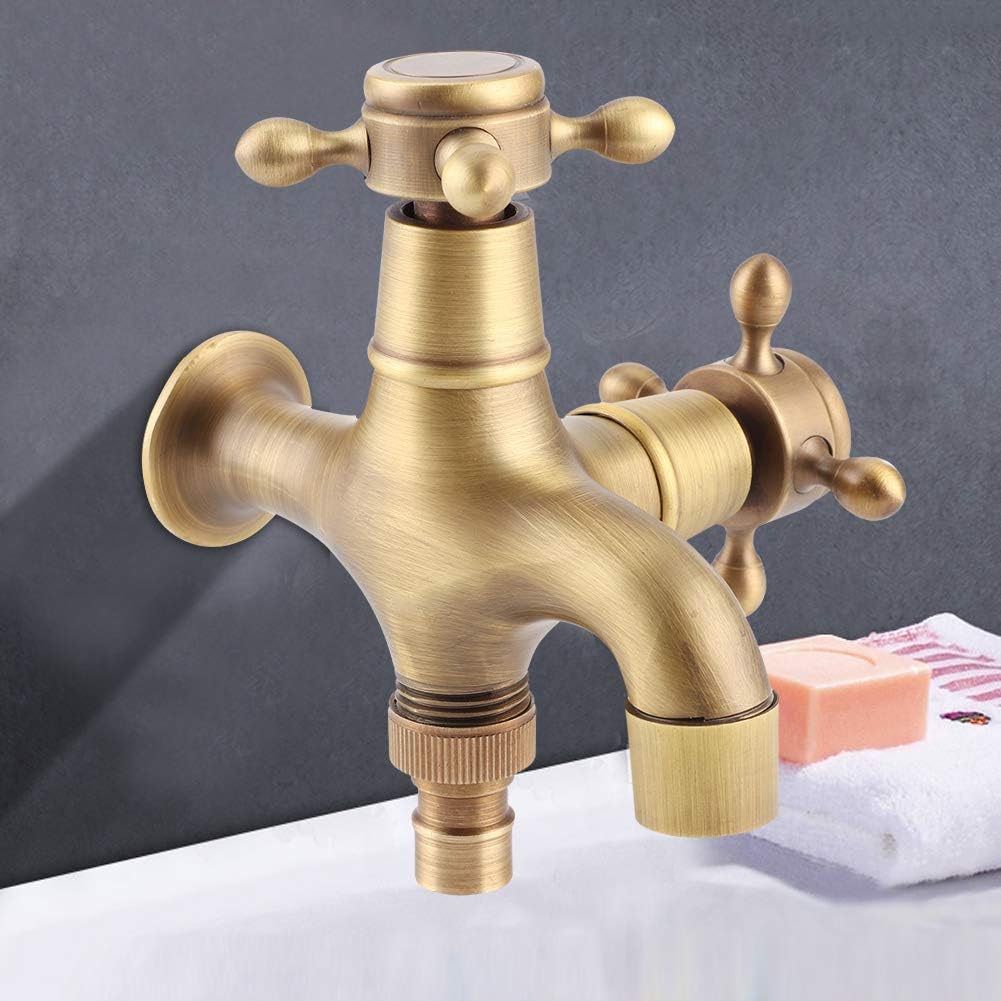Robinet froid simple en cuivre, filetage G1/2 pouces, salle de bains ...