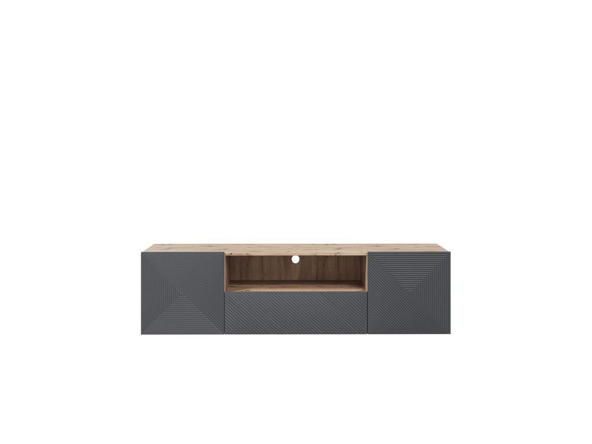 Merlin Alice Meuble TV suspendu 167 cm ALICE BOBOCHIC Gris foncé | Leroy Merlin