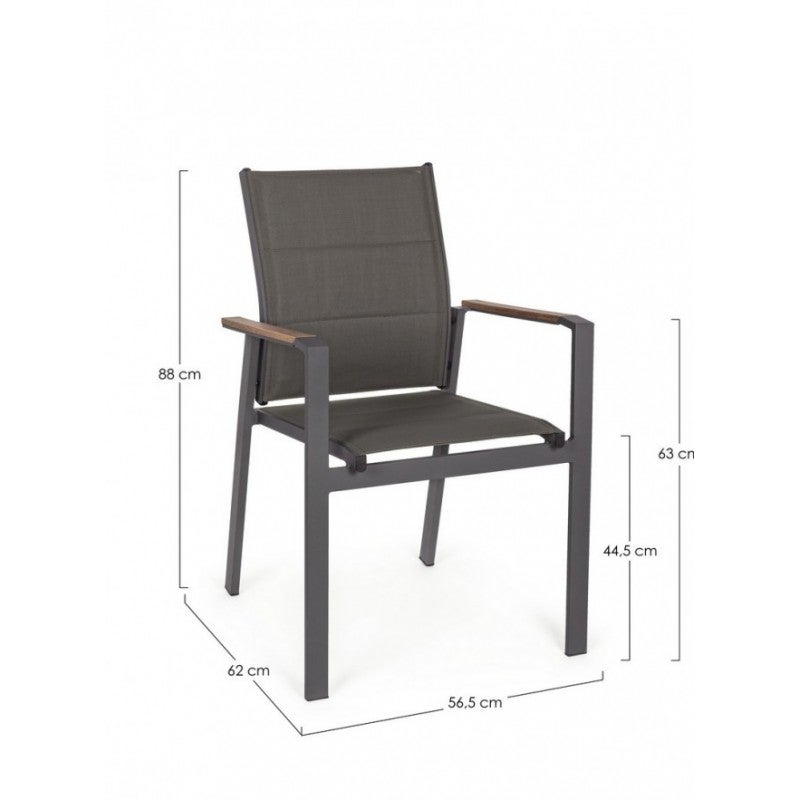 Chaise avec accoudoirs 