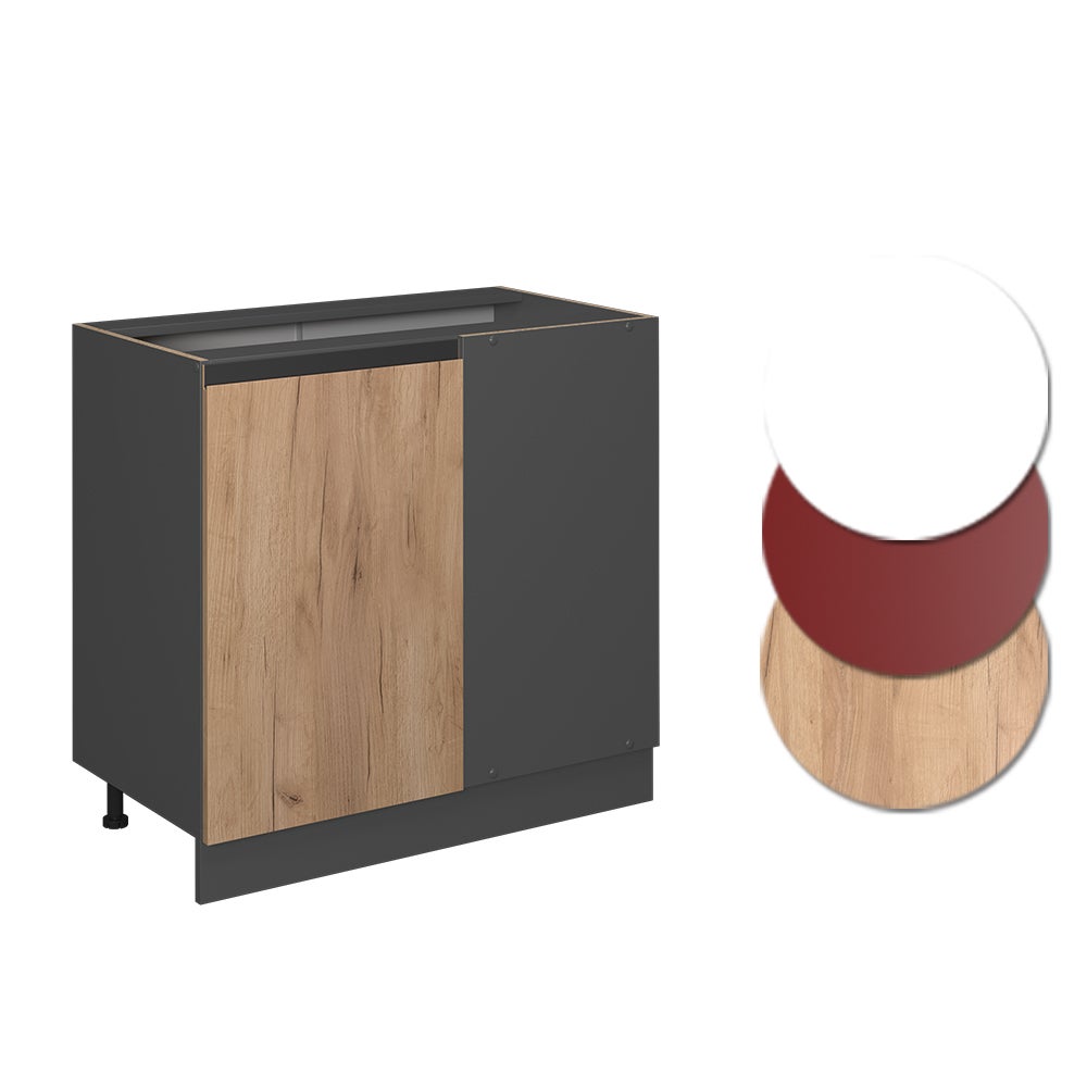 Vicco Meuble dangle R-Line, Chêne de force doré, 86cm J-Shape, sans PT - 5