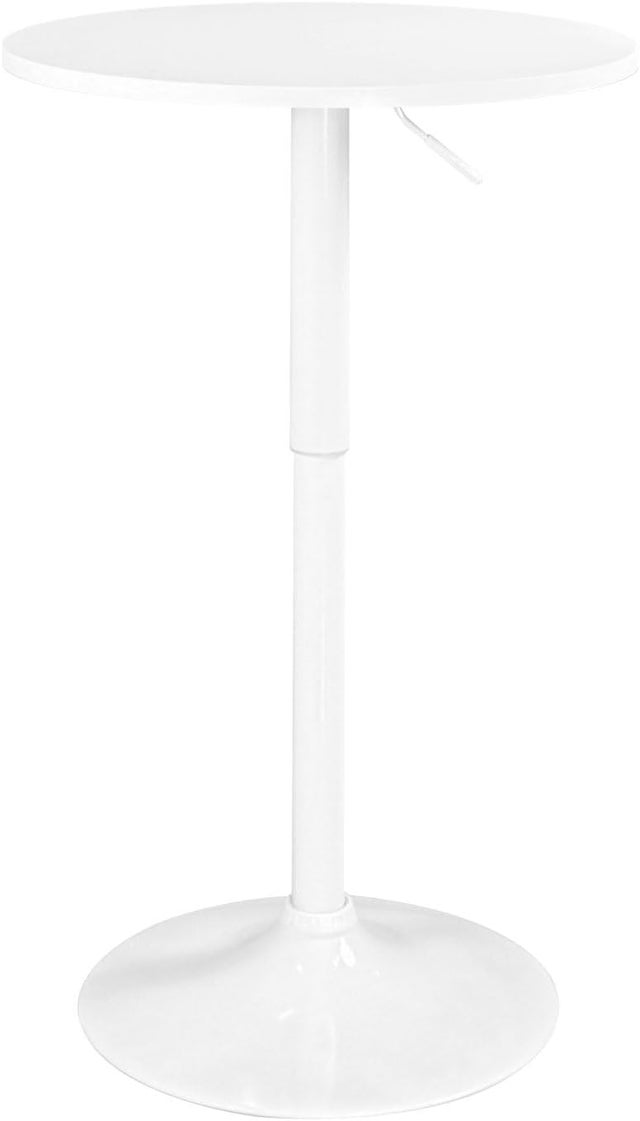 Table de bar 120x50 blanc rangement table haute