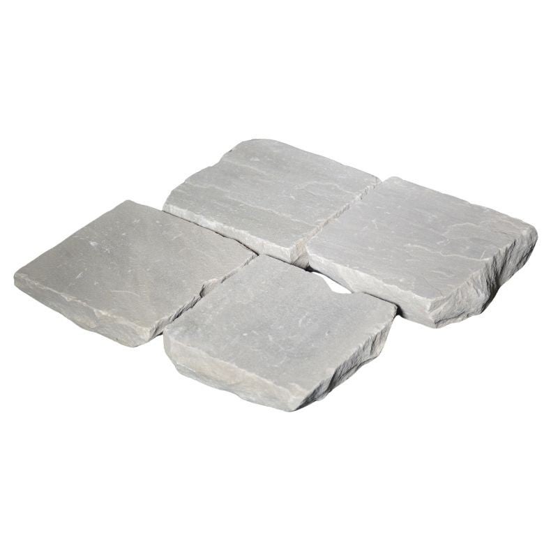 Pavé pierre naturelle Grès Kandla Gris 14x14x3-5 cm - Boîte de 1m² - 5