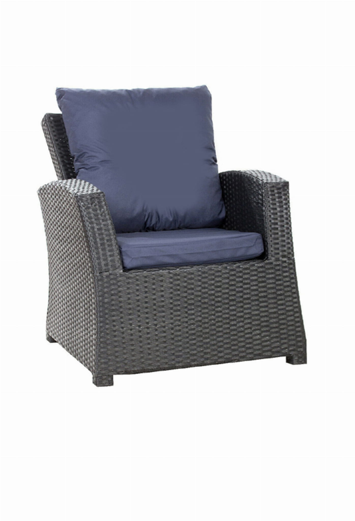 6 x Poduszki na krzesło ogrodowe 56x52x7+56x50 Granatowa poduszki na krzesło z oparciem fotel ogrdowy rattanowy poduszi na krzesło na zewnątrz