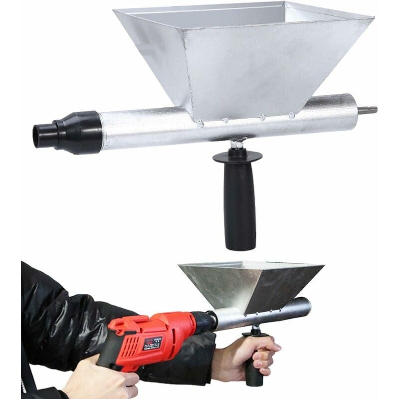 DUXINN Pistola eléctrica de lechada de mortero, máquina de lechada de cemento portátil, pistola de mortero reutilizable para ladrillo, aplicador de lechada, herramienta de acabado de calafateo con 4 DUXINN Pistola eléctrica de lechada de mortero, máquina de lechada de cemento portátil, pistola de mortero reutilizable para ladrillo, aplicador de lechada, herramienta de acabado de calafateo con 4