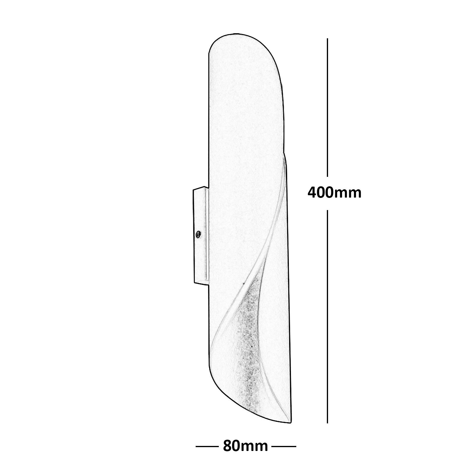 Aplique de pared con portalámparas G9, moderna lámpara de pared de doble haz, luz de entrada para pasillo, color BLANCO - 5