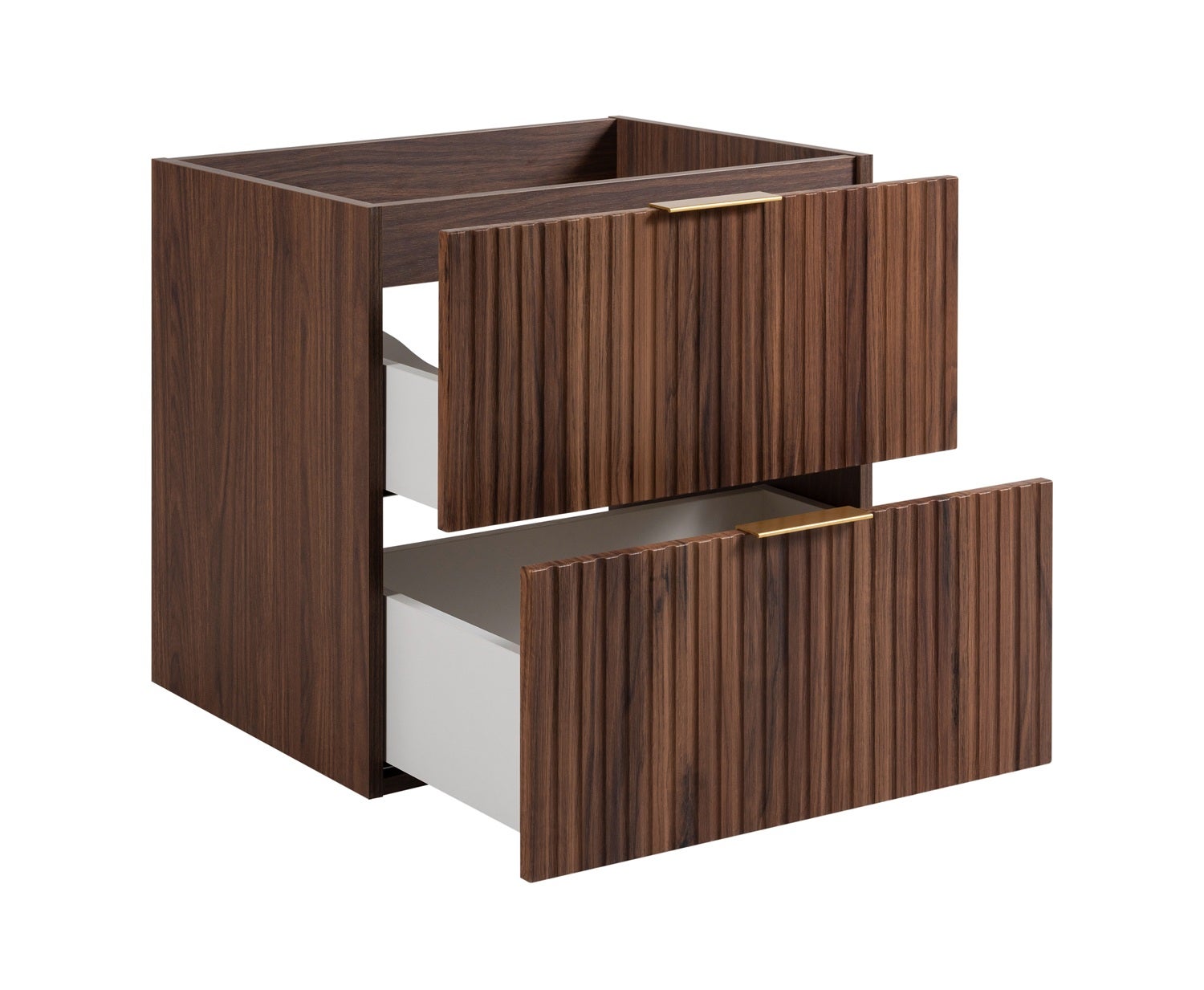Meuble suspendu sous lavabo FLOW noyer foncé 120 cm - 4