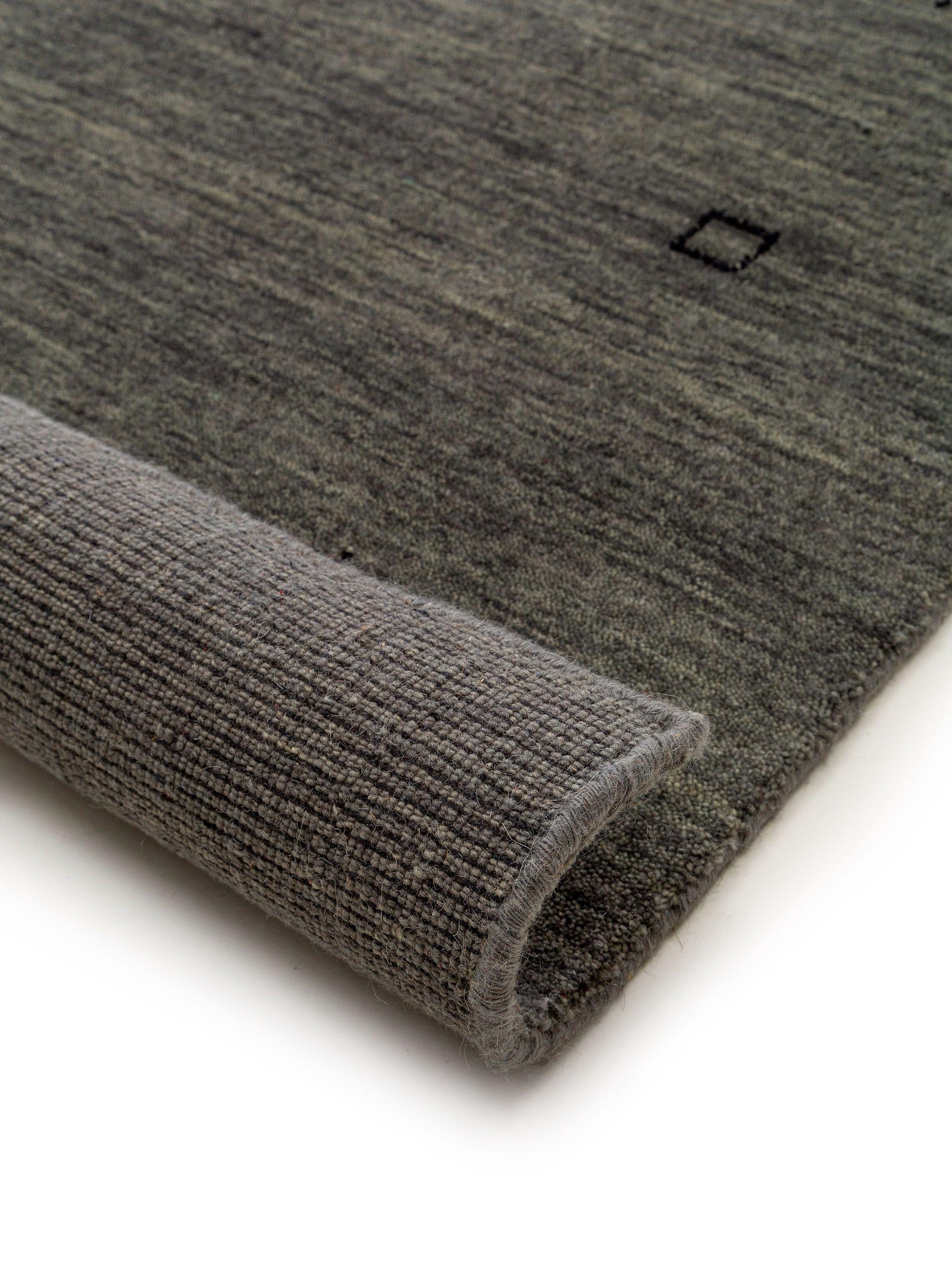 BENUTA - Tapis de laine Jamal gris 200x300 cm - 5