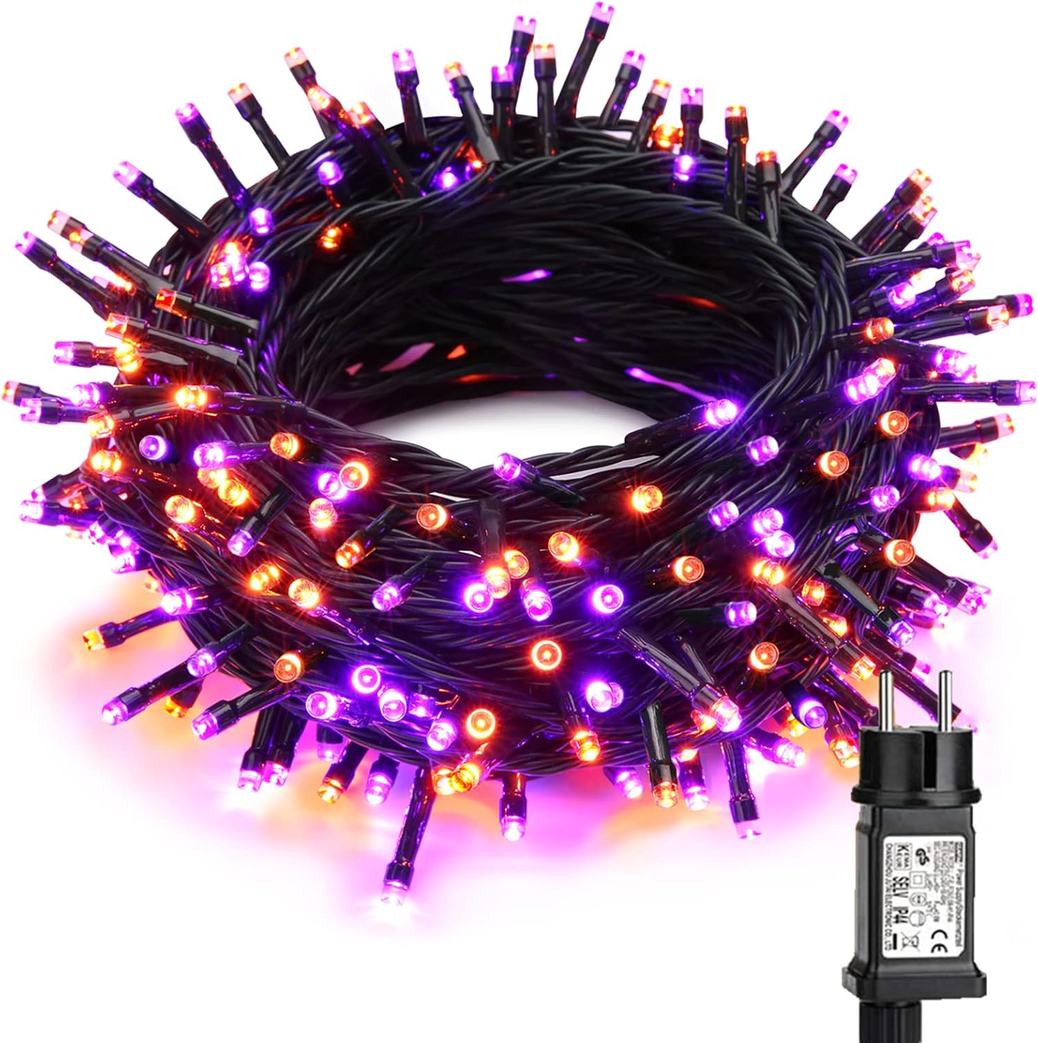 20M 200 LED Dekoracje na Halloween Girlandy świetlne, wodoodporne girlandy elektryczne do użytku na zewnątrz Boże Narodzenie 8 trybów