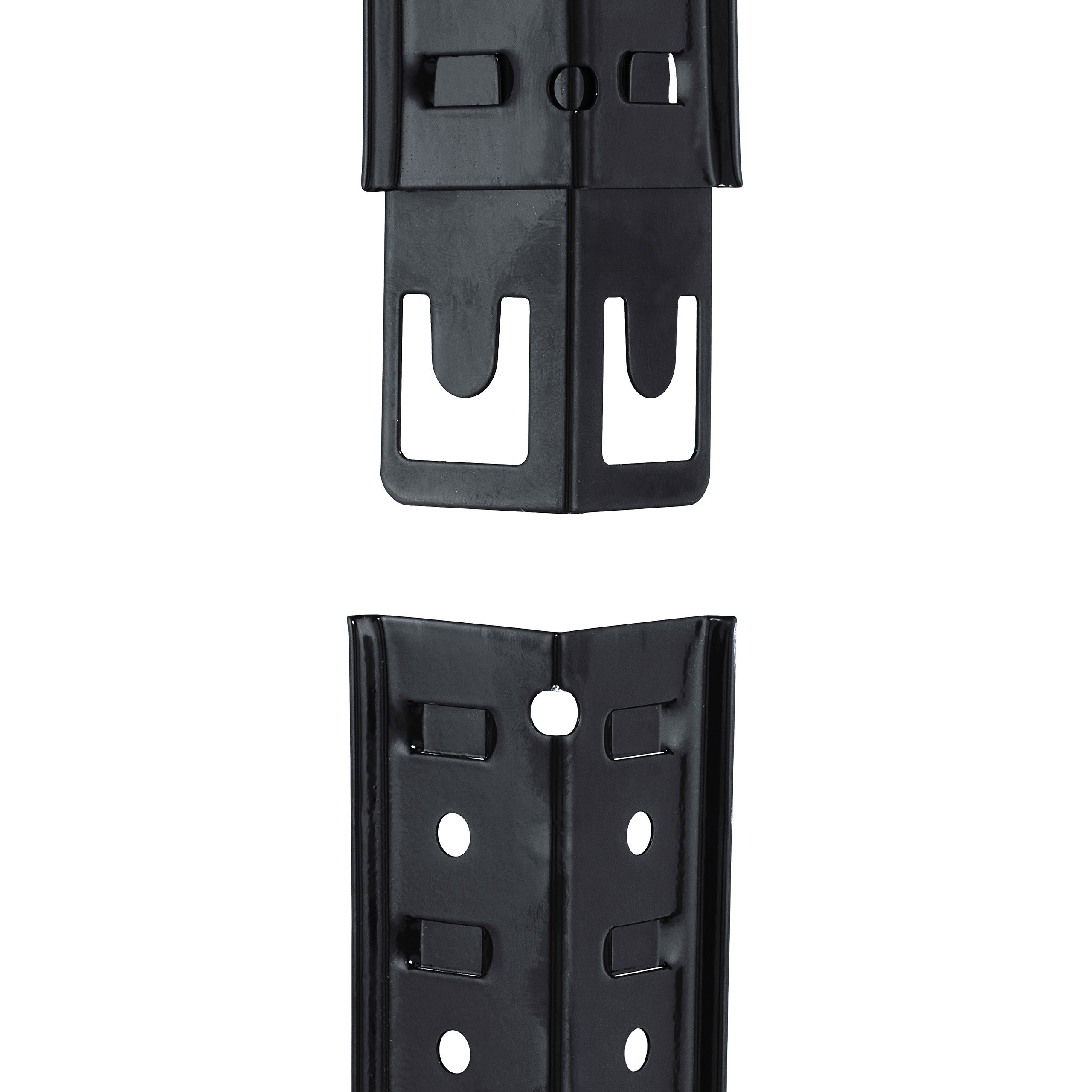 Étagère métallique de charge lourde, 5 niveaux, 180 x 100 x 30 cm, capacité de 1 250 kg, pour cave et garage, noire, Relaxdays - 9