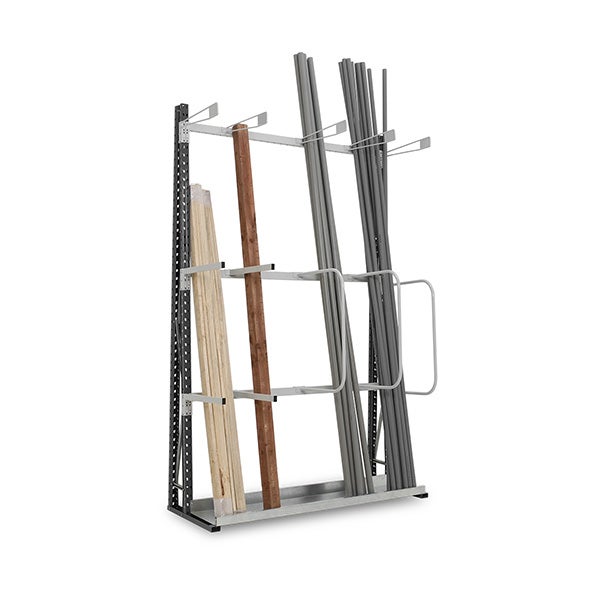 Rayonnage vertical 1 cotés - Élément suivant - 2500x1800x600mm - Utilisable uniquement avec un module de départ - RAYOVERT/1C/1534/S - 4