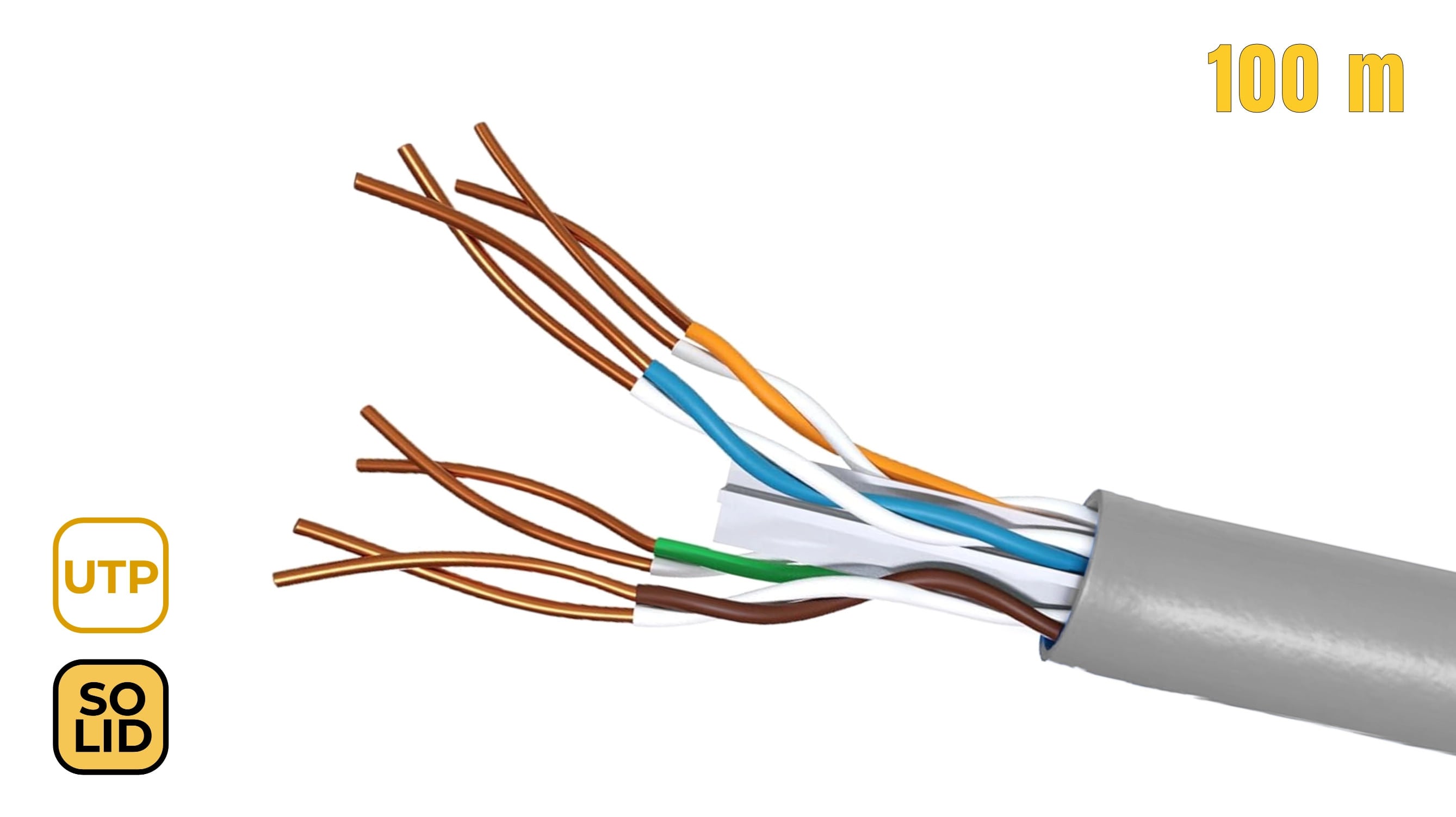 Bobine de cble RJ45 UTP Phasak PHR 6100 Cat.6/ 100m - 3