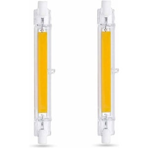 Ampoule LED R7S 118mm 30W Dimmable, COB LED Ampoules 30W R7S LED Linéaire Remplacer Lampe