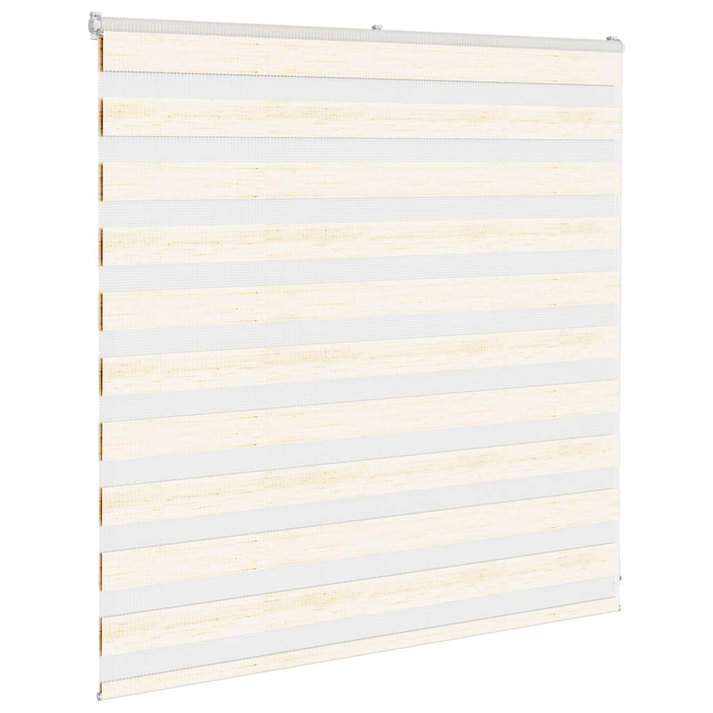 Estor cebra de tejido y poliéster beige mármol, 135,9 cm - 3