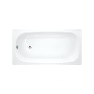 Jika (Groupe Roca) Riga Baignoire gain de place 150 L, 140 x 70 cm en acier émaillé, sans pieds, blanc (H2340400000001)