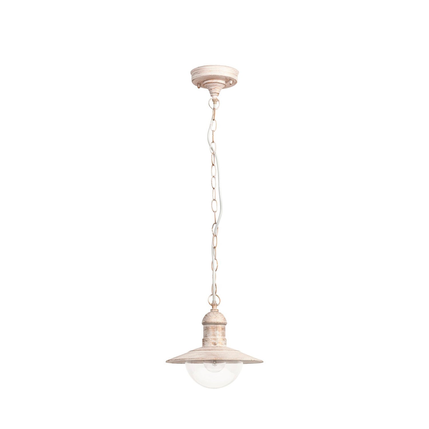 Lampa sufitowa zewnętrzna Oslo biały antyczna-przezroczysty 1xE27x60W wym:76x24x24cm IP44 Rabalux