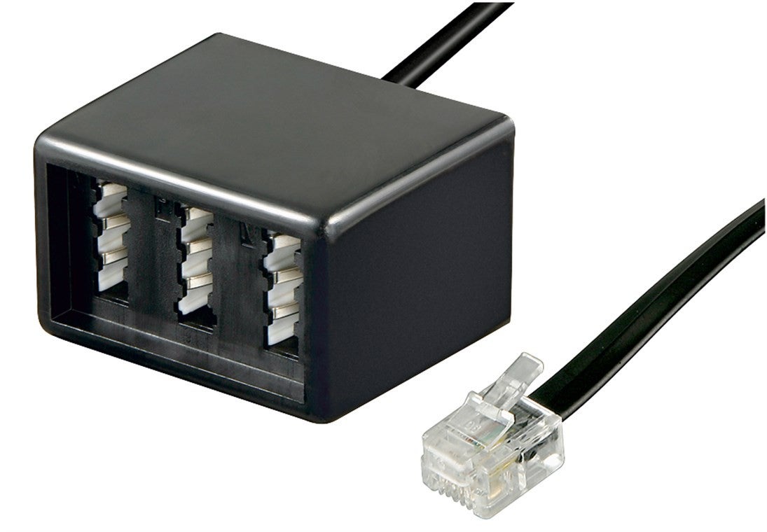 4 Pièces Répartiteur Rj11 6P4C Prise Téléphonique Mâle À Femelle