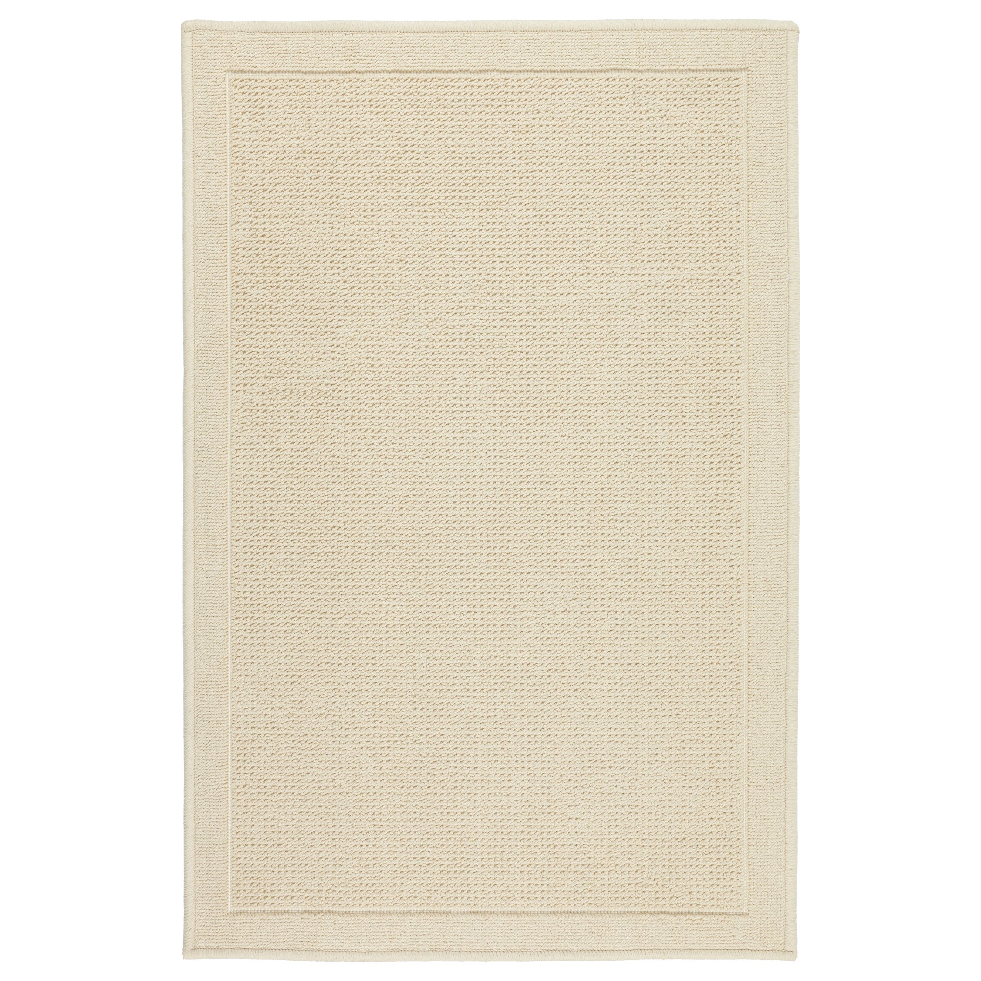 Dywanik łazienkowy Lino 50x80 cm bawełna egipska ramka beżowy
