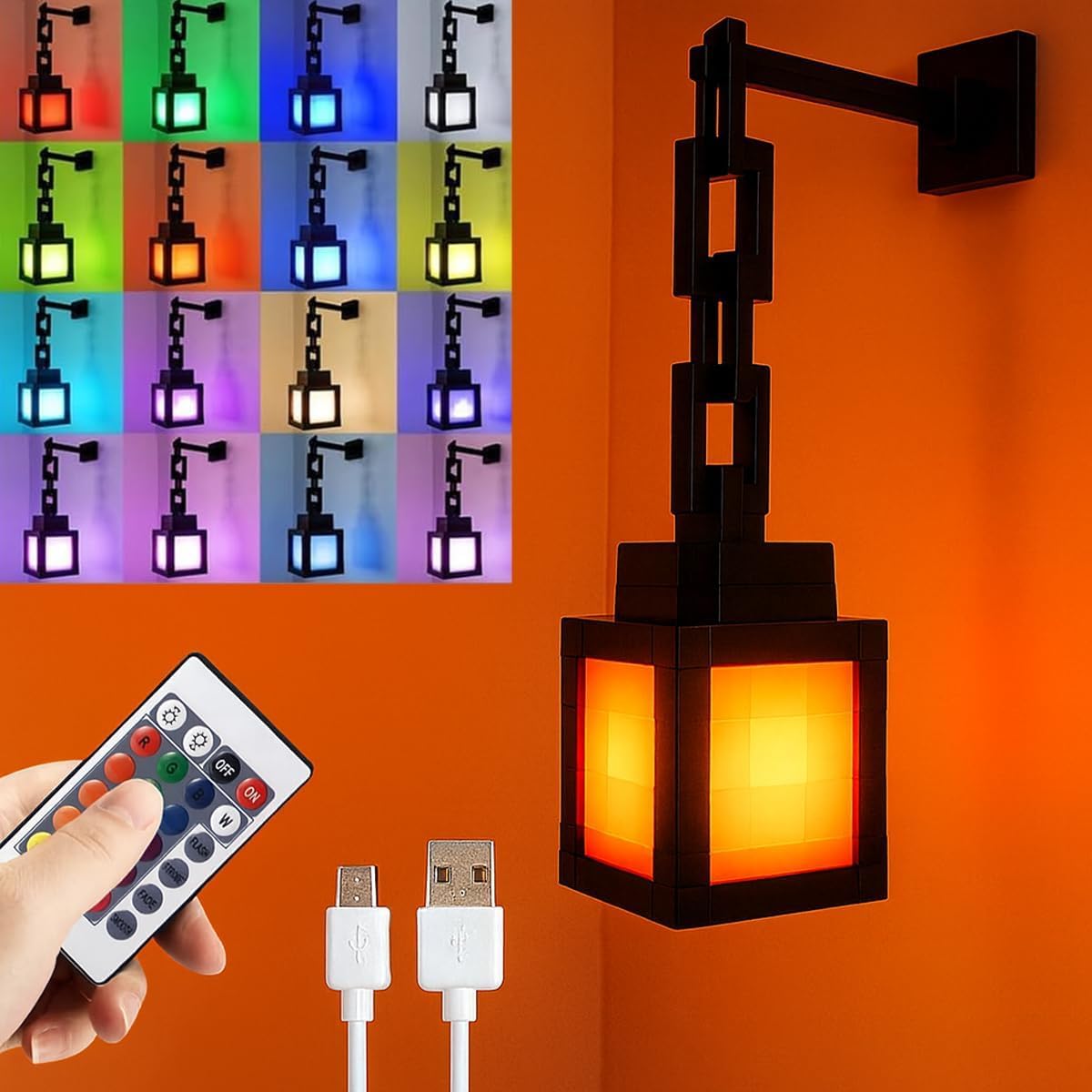 Lampada 3D Pianeta In Vetro Con Base Legno – 16 Colori LED Con Telecomando – Luce Notturna Dimmerabile USB – Diametro 8 Cm – Effetto Aurora E Pianeti – Regalo Idea - 4