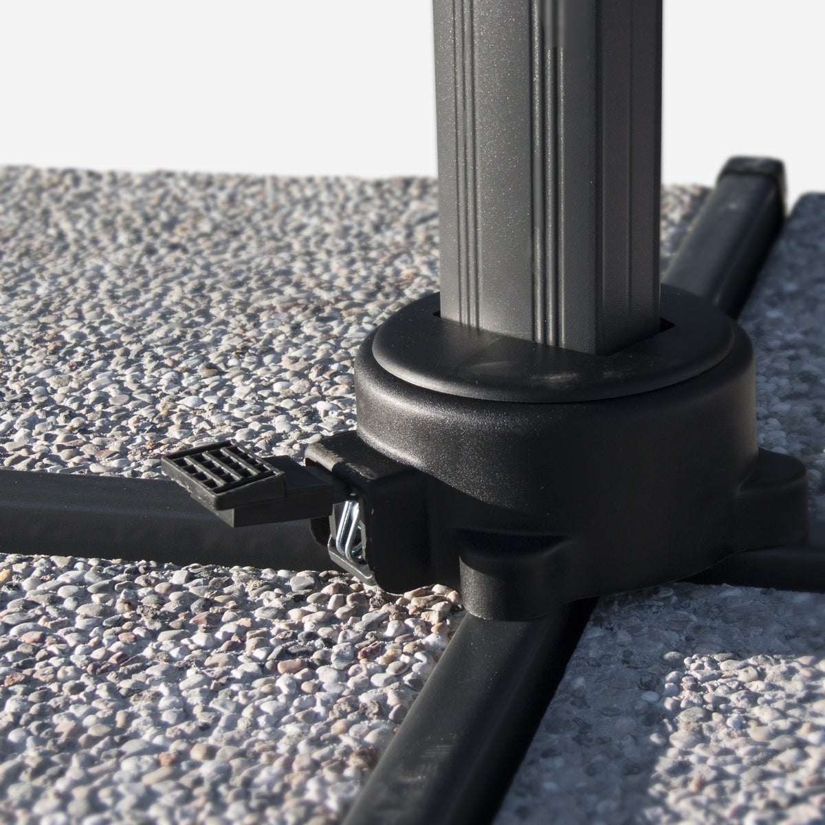 Parasol de jardin déporté 3 mètres en aluminium Paradise - 8