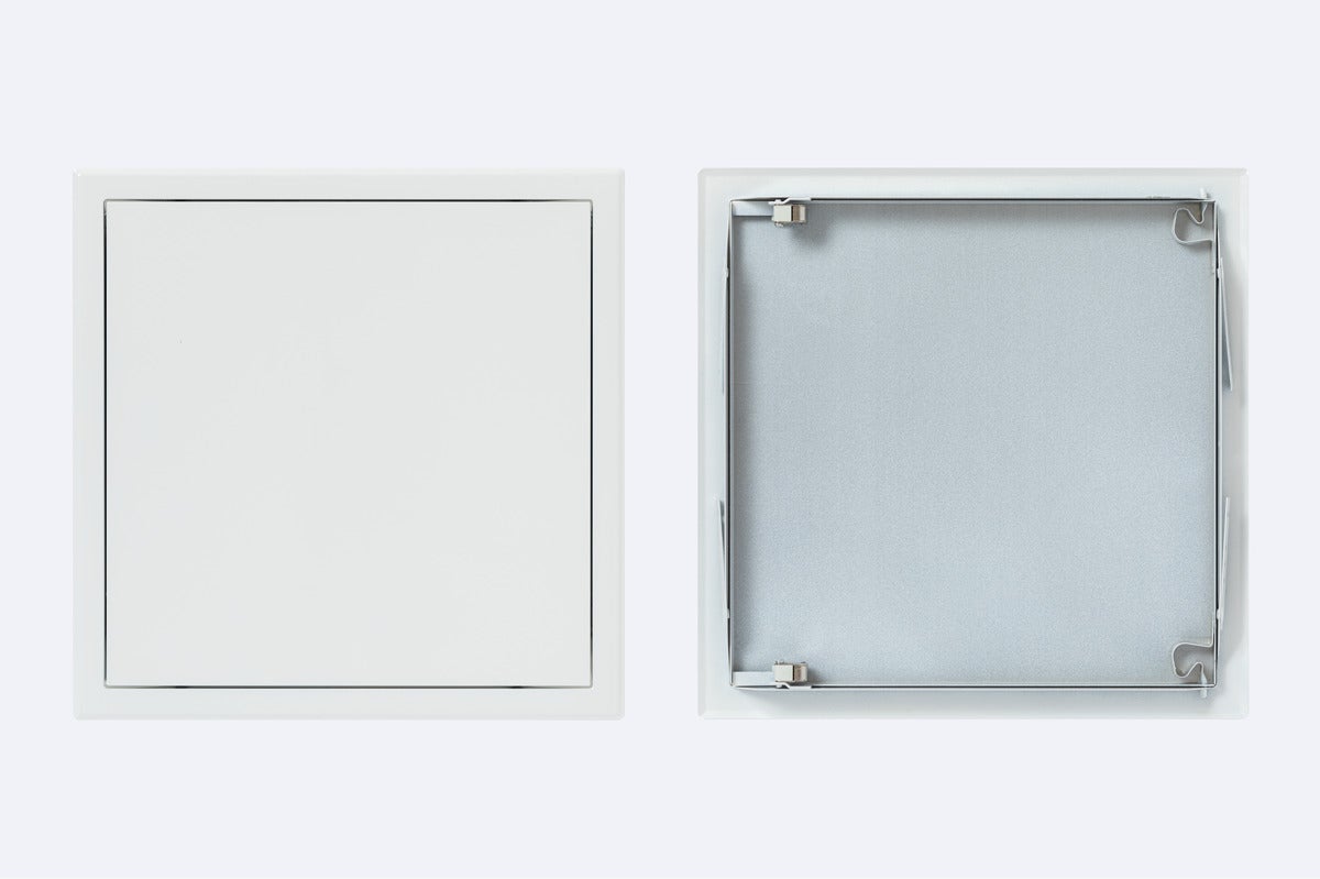 Porte d'inspection FETSoft Comfort mm 600x600 | Couleur Blanc RAL 9016 | Fermetures à pression cachées | Porte amovible | Unité de vente : 1 - 4