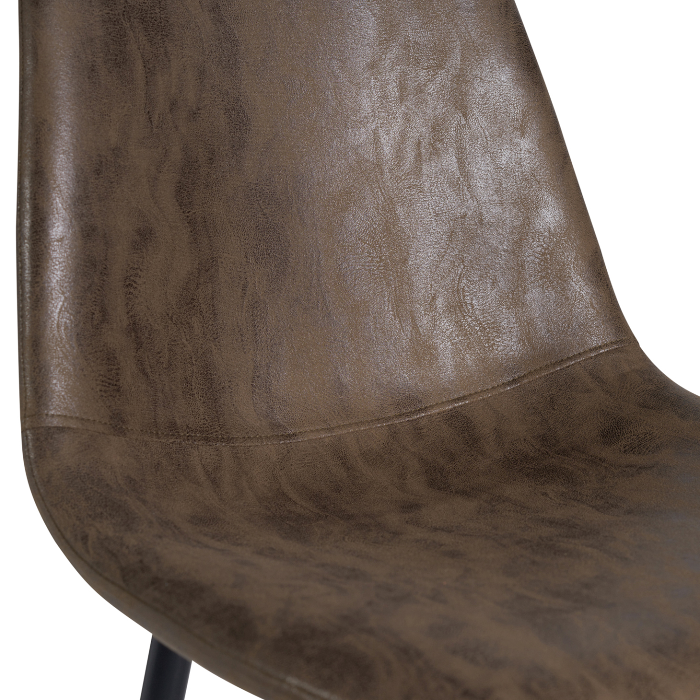 Lot de 6 chaises vintage DALI marron pour salle à manger - 4