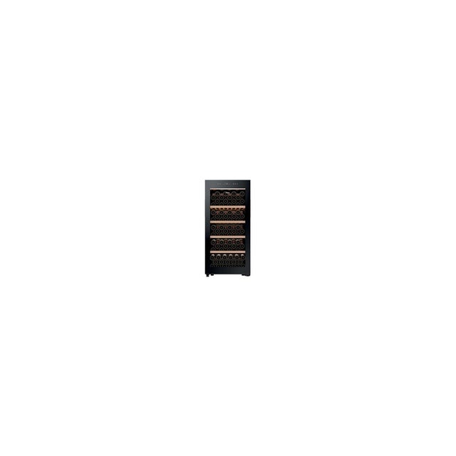 Haier HWS127GGH1 cave à vin posable 127 bouteilles noire porte verre anti UV hOn connectée