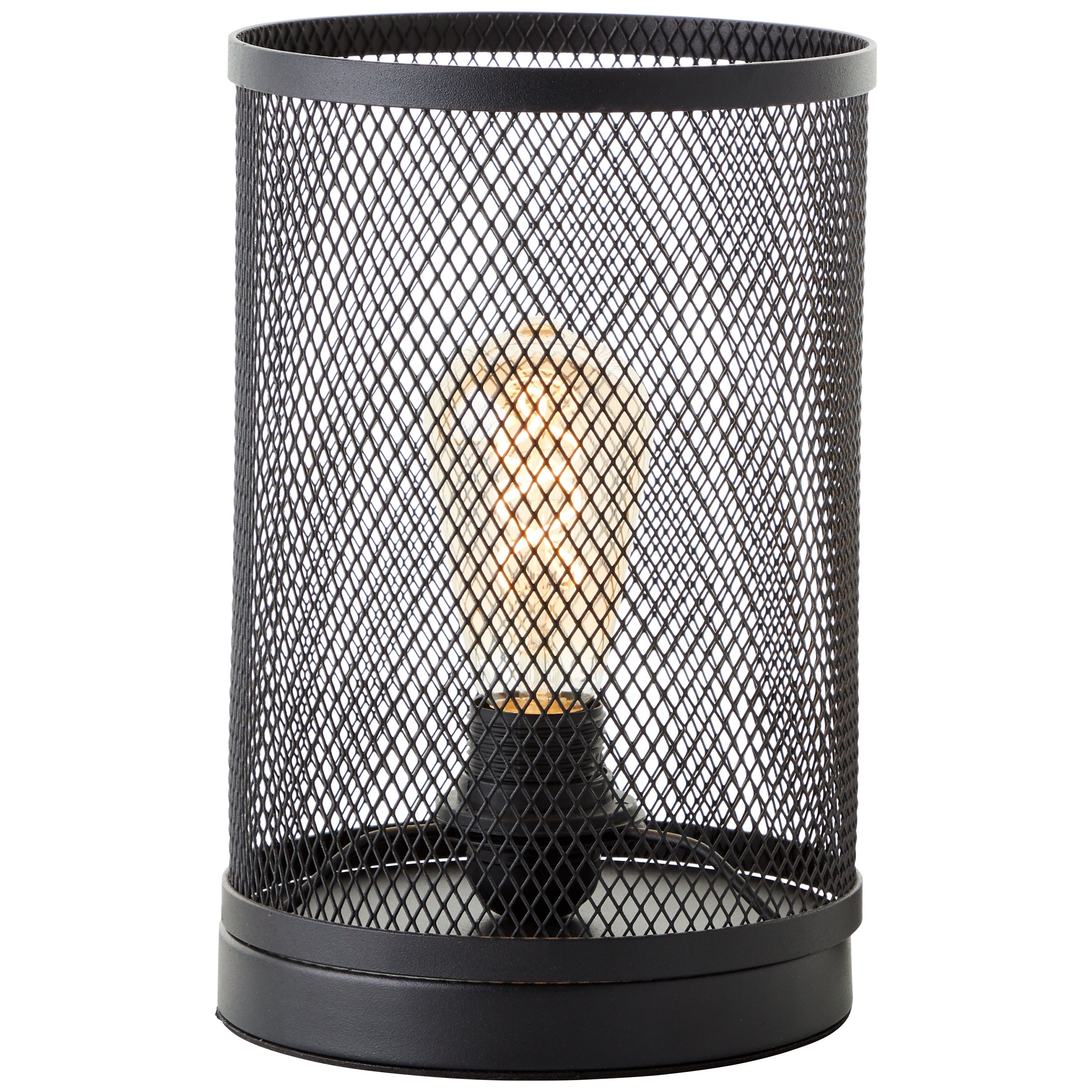 Brilliant Maze lampa stołowa 18cm czarny korund czarny aluminium 1x A60, E27, 60 W