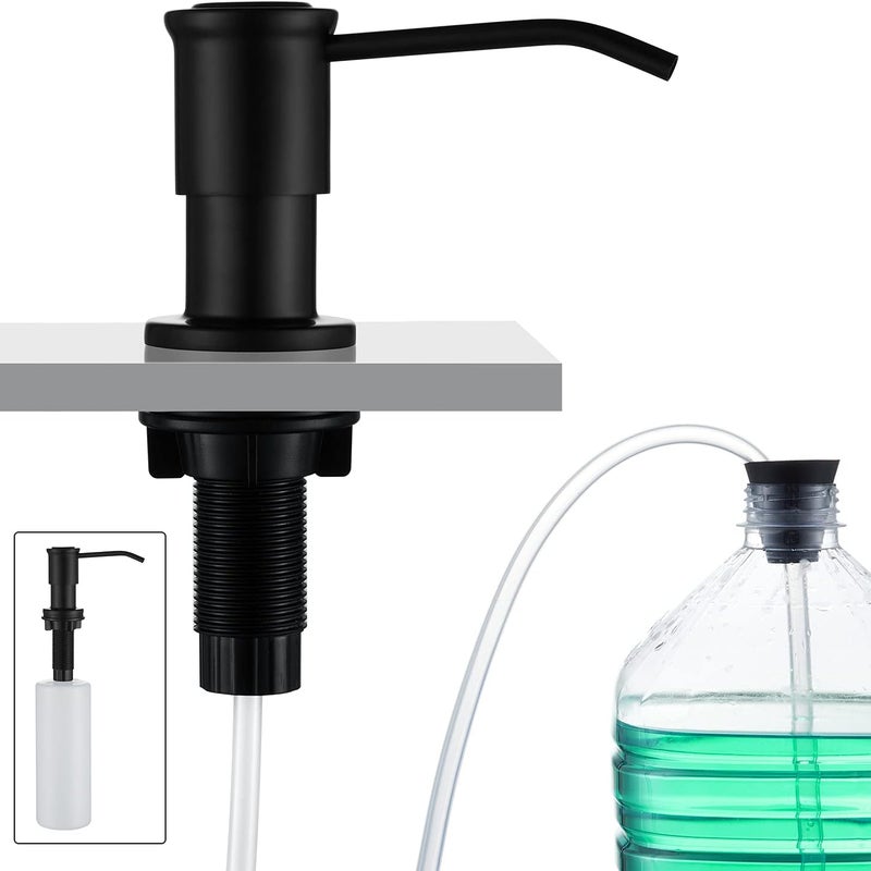 Zintegrowany dozownik mydła, zlewozmywakowy dozownik mydła, zintegrowany dozownik mydła z butelką 500 ml i przedłużaczem